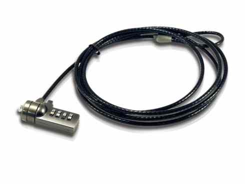 Cable De Seguridad Para Portatiles 18m Combinacion Coneptronic